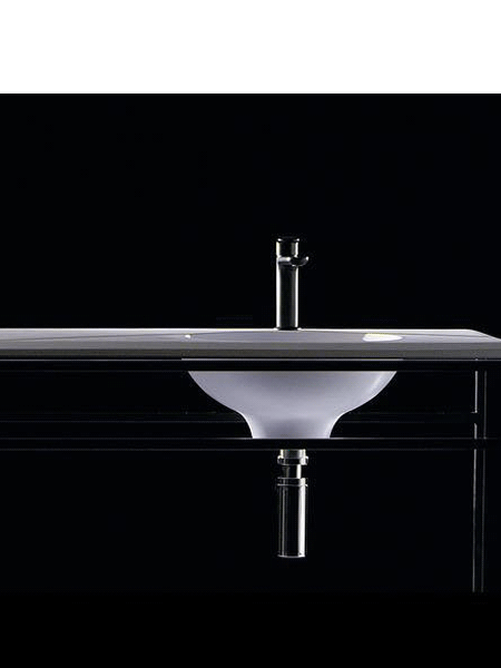 Loysa. Mueble de baño Creta Rustico 78 cm negro