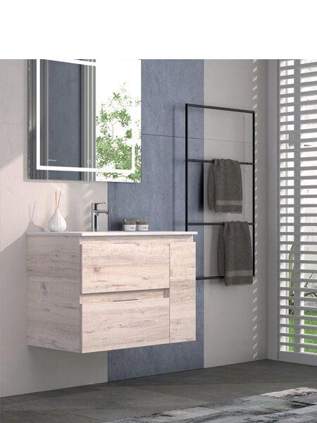 LianLianJia - Mueble de baño con lavabo de 36 pulgadas, armario de  almacenamiento de baño con dos puertas y cajones, marco sólido, asas de  metal
