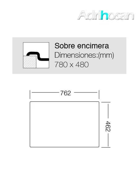 Fregadero de acero inoxidable 2 senos