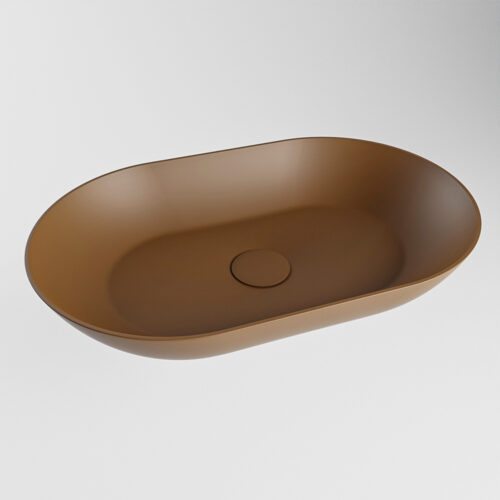 lavabo sobre mueble de solid surface en colores