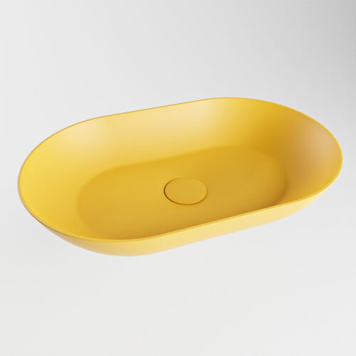 lavabo sobre mueble de solid surface en colores