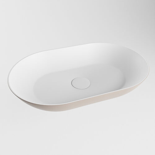 lavabo sobre mueble de solid surface en colores