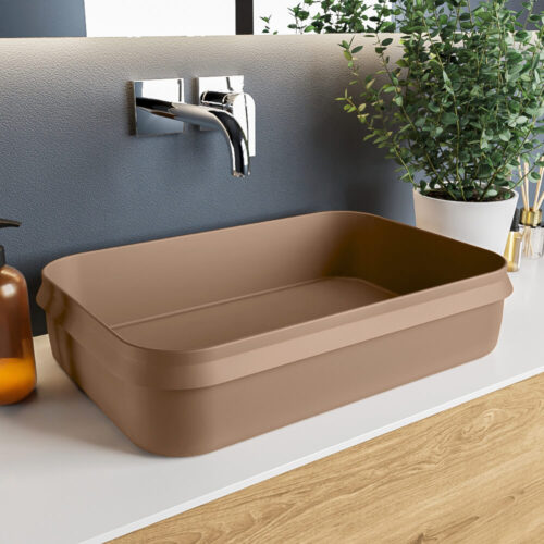 lavabos de baño de colores solid surface