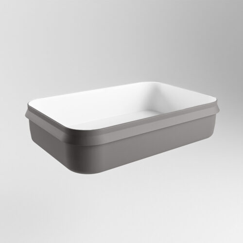 lavabo sobre mueble de solid surface en colores