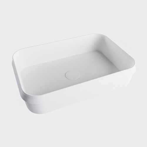 lavabo sobre mueble de solid surface en colores