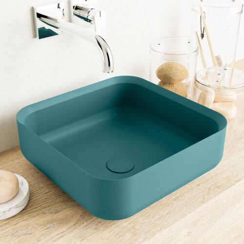 lavabo solid surface de diseño en colores pastel