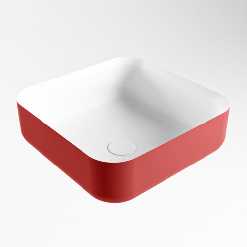 lavabo solid surface de diseño en colores pastel