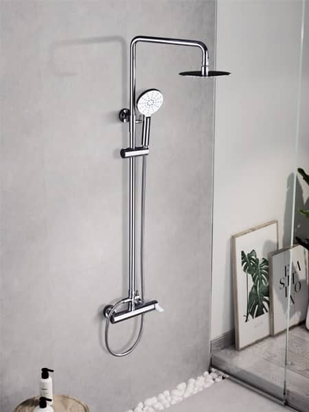 Elegir una columna de ducha sin hidromasaje para el baño