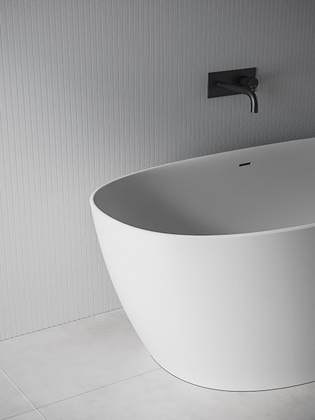 Lavabo 120 cm bianco opaco - Agua