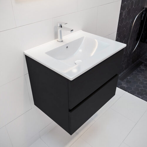 MONDIAZ VICA 60cm mueble de baño Urban 2 cajones lavabo DENIA Centro 1 orificio.