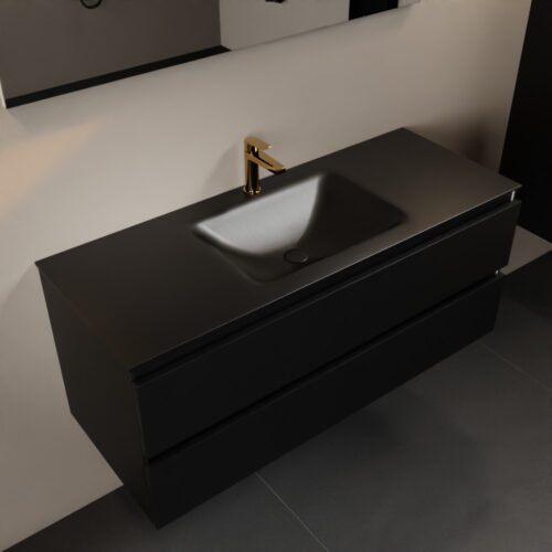 MONDIAZ AIVY 120cm mueble de baño Urban. Lavabo Urban Solid surface Centro 1 orificio.