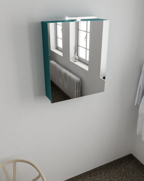 MONDIAZ CUBB Camerino 60x70x16cm color Smag con 1 puerta.