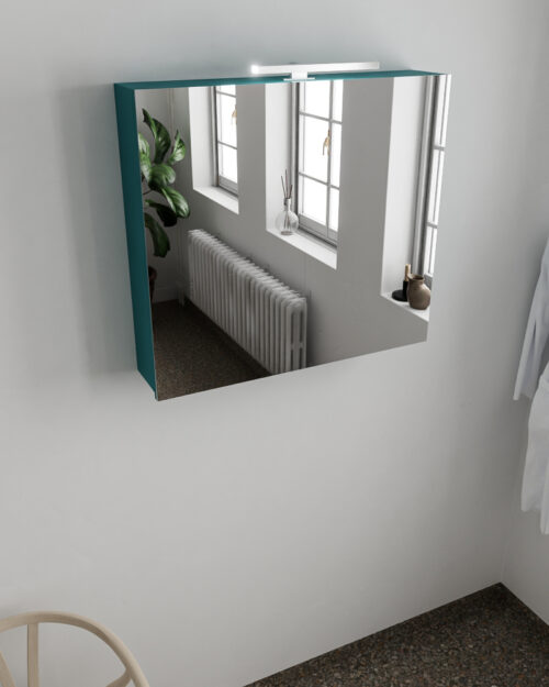 MONDIAZ CUBB Camerino 80x70x16cm color Smag con 2 puertas.